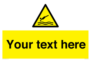 Custom Warning diving area